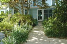 Back Creek Inn, Solomons Island, MD; Entrance through gardens