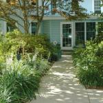 Enter here through the lovely gardens.