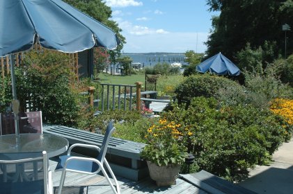 Overlooking scenic Back Creek;View from patio